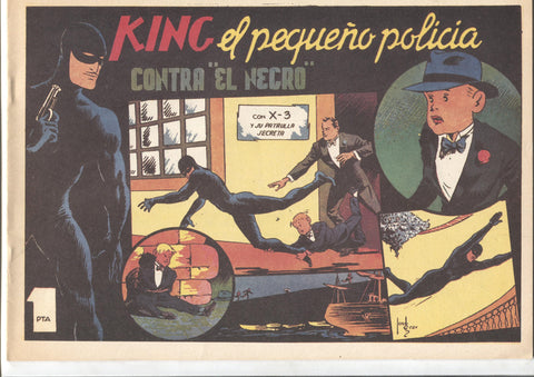 Facsimil: King el pequeño policia (X-3 y su patrulla secreta) numero 14: Contra el negro