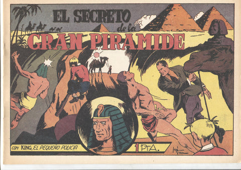 Facsimil: King el pequeño policia (X-3 y su patrulla secreta) numero 19: El secreto de la gran piramide
