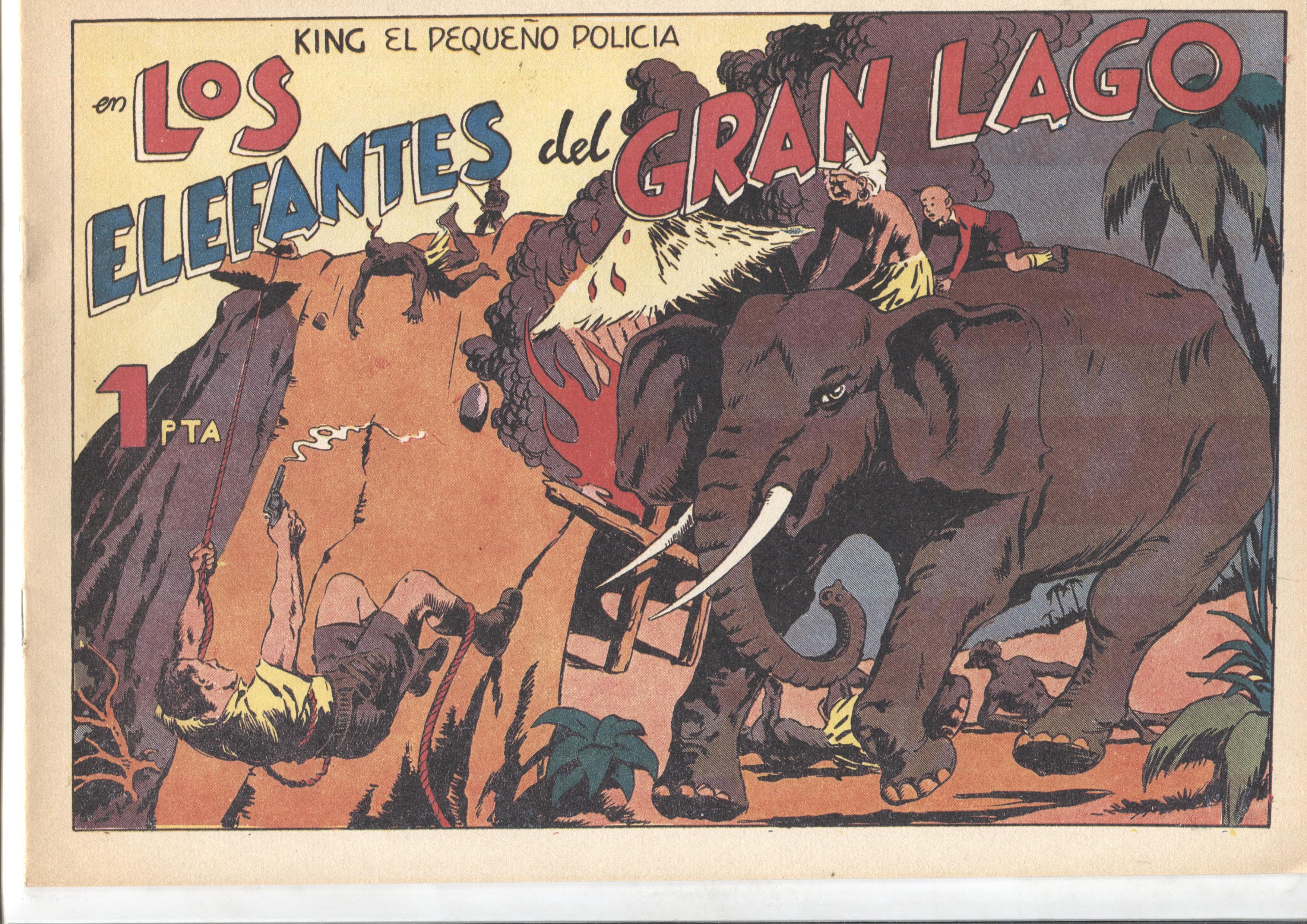 Facsimil: King el pequeño policia (X-3 y su patrulla secreta) numero 21: Los elefantes del gran lago