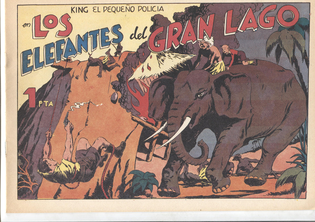 Facsimil: King el pequeño policia (X-3 y su patrulla secreta) numero 21: Los elefantes del gran lago