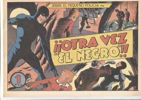 Facsimil: King el pequeño policia (X-3 y su patrulla secreta) numero 24: Otra vez el negro