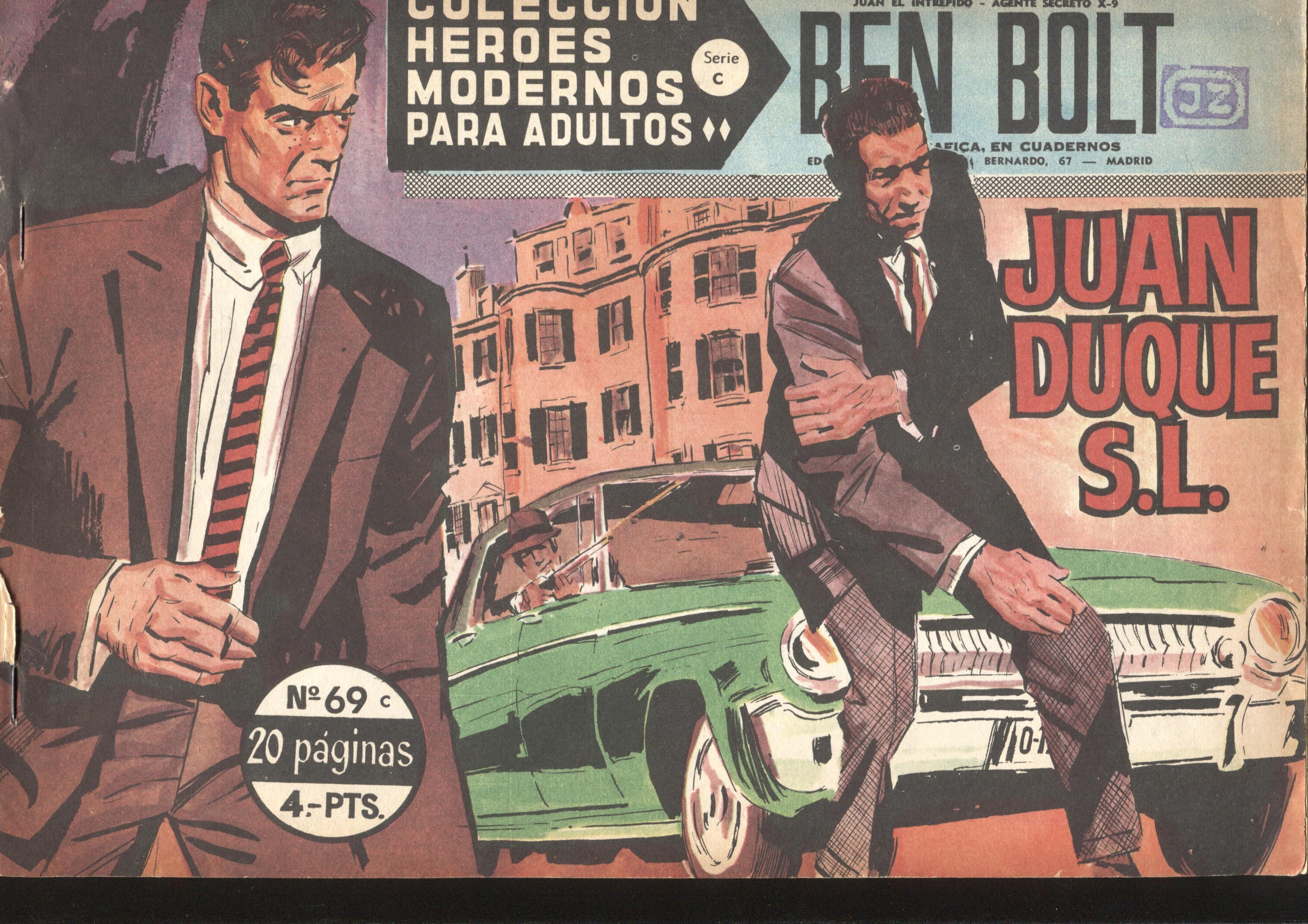 Heroes Modernos serie C numero 69: Ben Bolt: Juan Duque S.L.