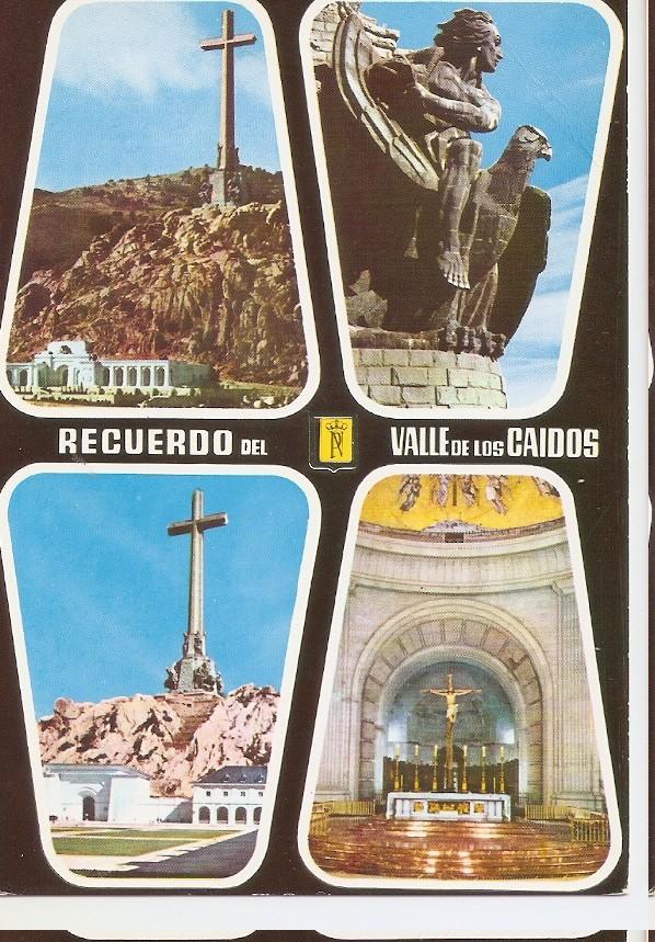 Postal 044848 : Santa Cruz del Valle de los Caidos. Entrada a la Basilica - San juan Evangelista. Detalle parte posterior- Altar Mayor