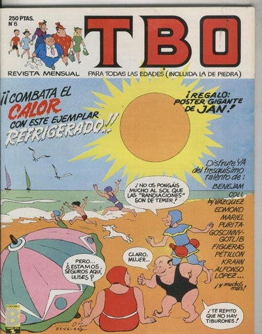 TBO de Ediciones B numero 006: portada de Benejam (familia Ulises), no conserva el poster