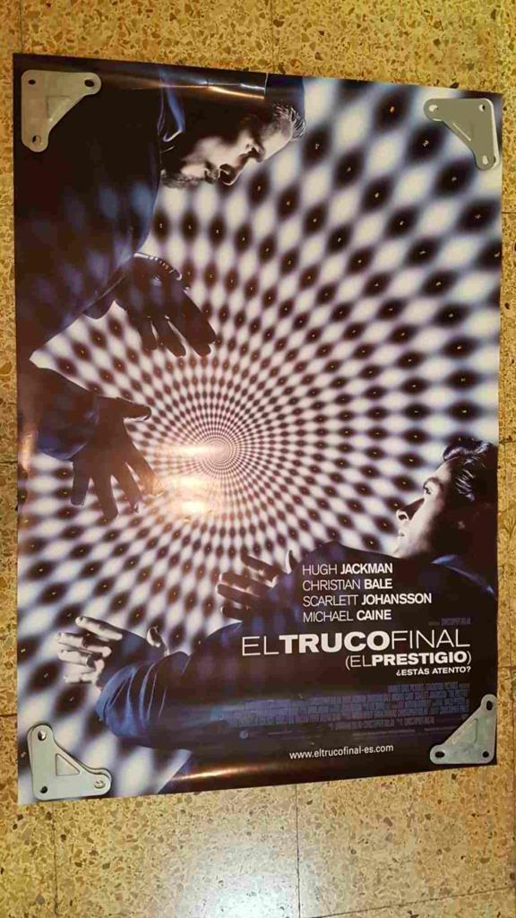 Poster de cine: El truco final (El Prestigio) con Hugh Jackma, Christian Bale, Scarlett Johansson, Michael Caine