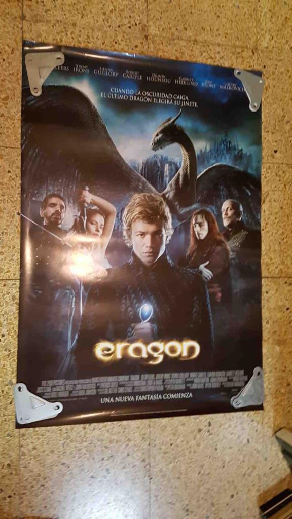 Poster de cine: Eragon. Jeremy Irons, Sienna Guillory, Edward Speleers