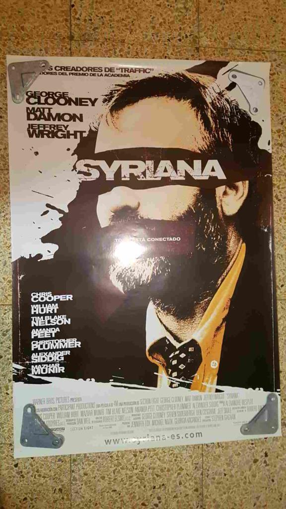 Poster de cine: Syriana con George Clooney, Matt Damon