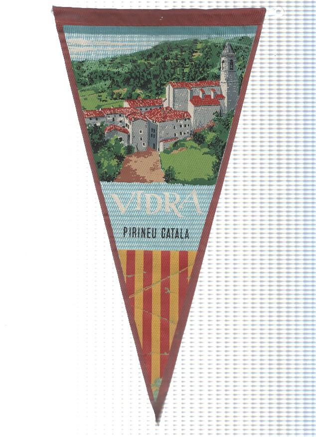 BANDERIN: VIDRA, Girona: Ilustracion del pueblo de VIDRA