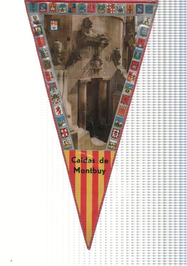 BANDERIN: CALDES DE MONTBUI, Barcelona - Imagen de la Fuente del LEON de Caldes