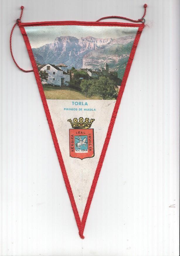 BANDERIN: TORLA, Huesca - Imagen de la Localidad y escudo de Huesca