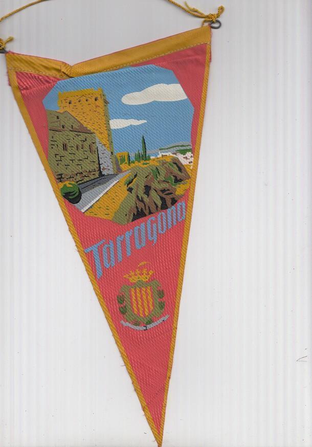 BANDERIN: TARRAGONA - Ilustracion de Castillo de Mirabet y escudo de la localidad