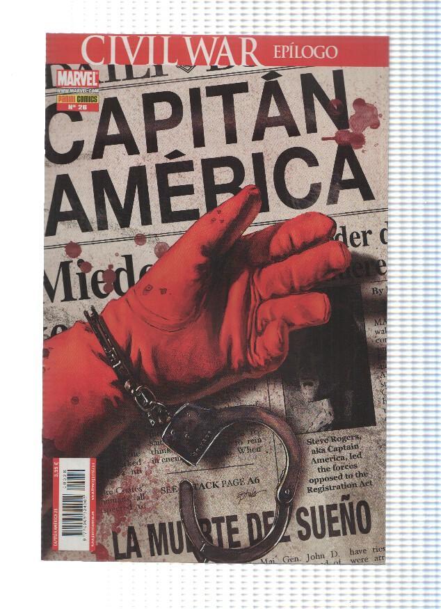 CAPITAN AMERICA, Volumen 1, Numero 26: La Muerte del Sueño 1 (Panini 2007)