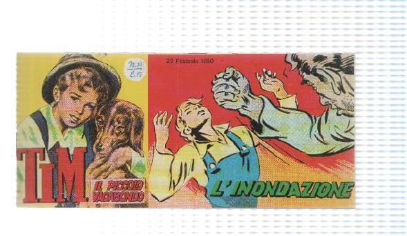 facsimil en italiano: Tim num 14, il Piccolo Vagabondo - Linondazione