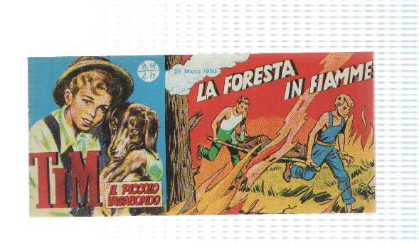 facsimil en italiano: Tim num 19, il Piccolo Vagabondo - La Foresta in Fiamme