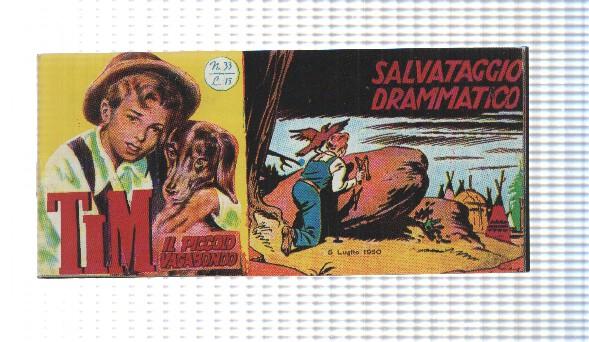 facsimil en italiano: Tim num 33, il Piccolo Vagabondo - Salvataggio Drammatico