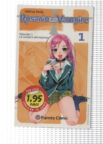 Manga: Rosario to Vampire vol. 1 - La vampira del instituto