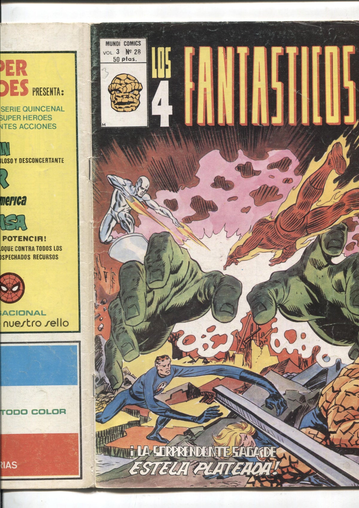 Vertice: Los 4 Fantasticos volumen 3 numero 28: (numerado 3 en trasera)