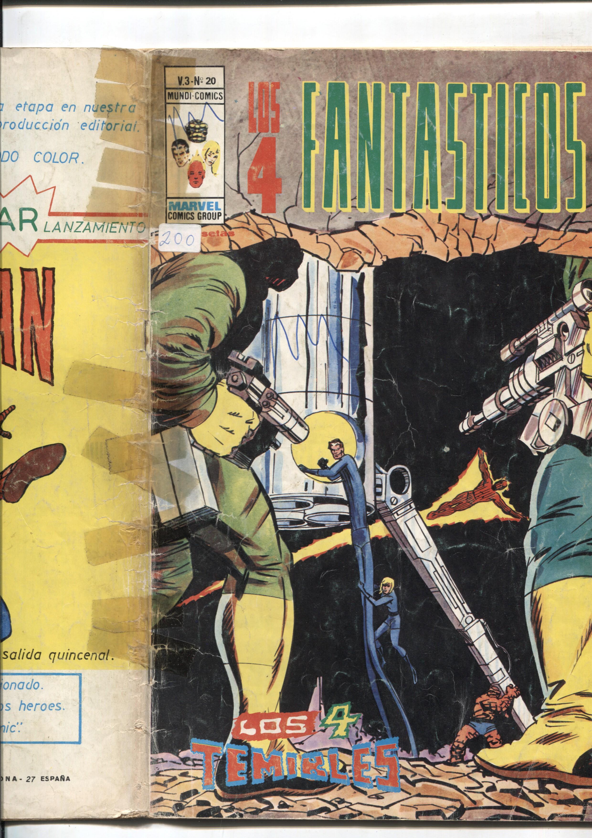 Vertice: Los 4 Fantasticos volumen 3 numero 20 (numerado 2 en trasera)