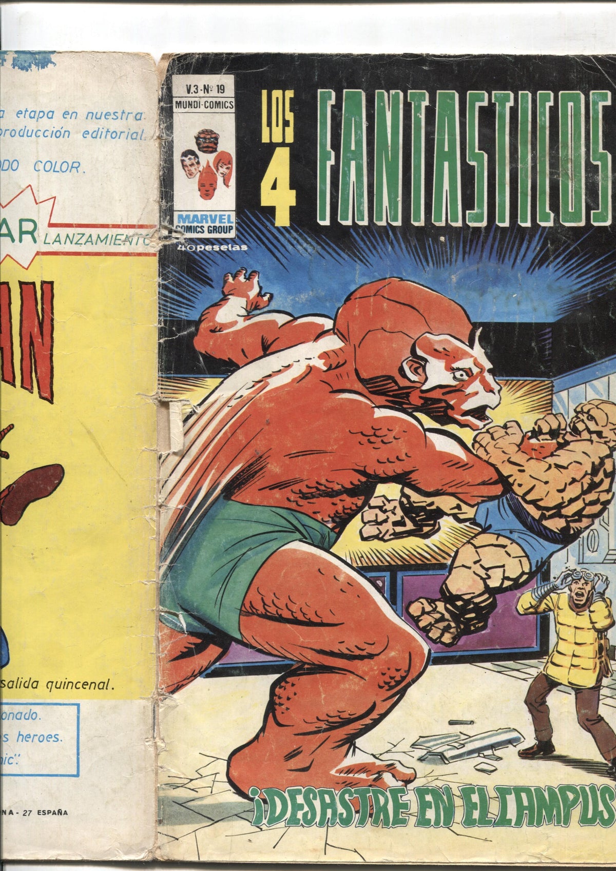 Vertice: Los 4 Fantasticos volumen 3 numero 19 (numerado 2 en trasera)