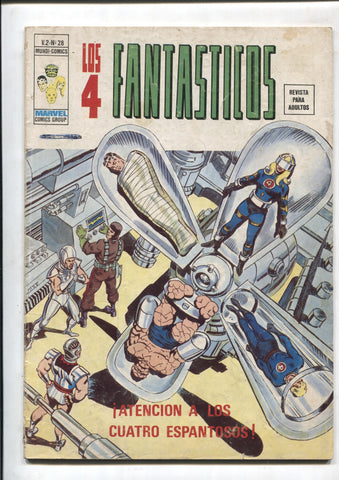 Vertice: Los 4 Fantasticos volumen 2 numero 29: Atencion a los cuatro espantosos