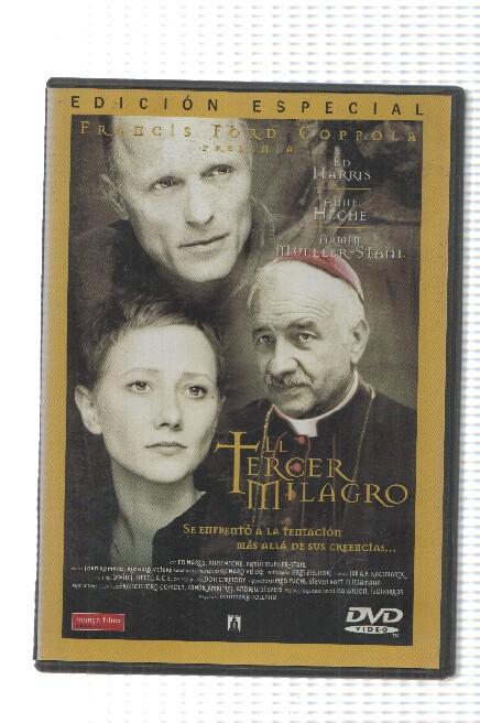DVD pelicula: El tercer milagro, edicion especial. Por Francis Ford Coppola con Ed Harris, Anne Heche
