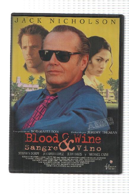 DVD pelicula: Blood and Wine, Sangre y Vino. Una pelicula de Bob Rafelson con Jack Nicholson, Jennifer López