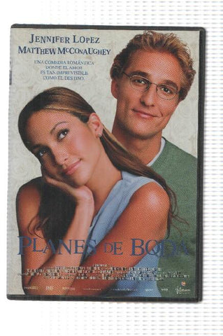 DVD pelicula: Planes de boda. Dirigida por Adam Shankman con Jennifer Lopez y Matthew McConaughey