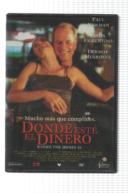 DVD pelicula: Donde este el dinero. Dirigida por Marev Kanievska con Paul Newman, Linda Fiorentino