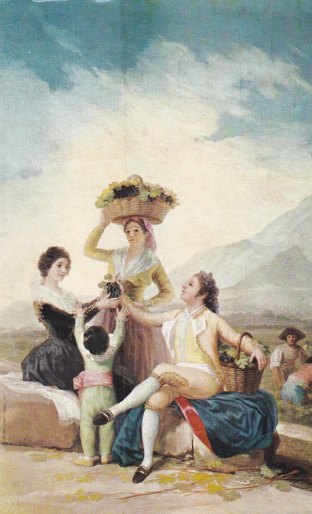 POSTAL B7132: GOYA: LA VENDIMIA