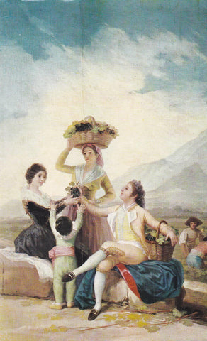 POSTAL B7132: GOYA: LA VENDIMIA