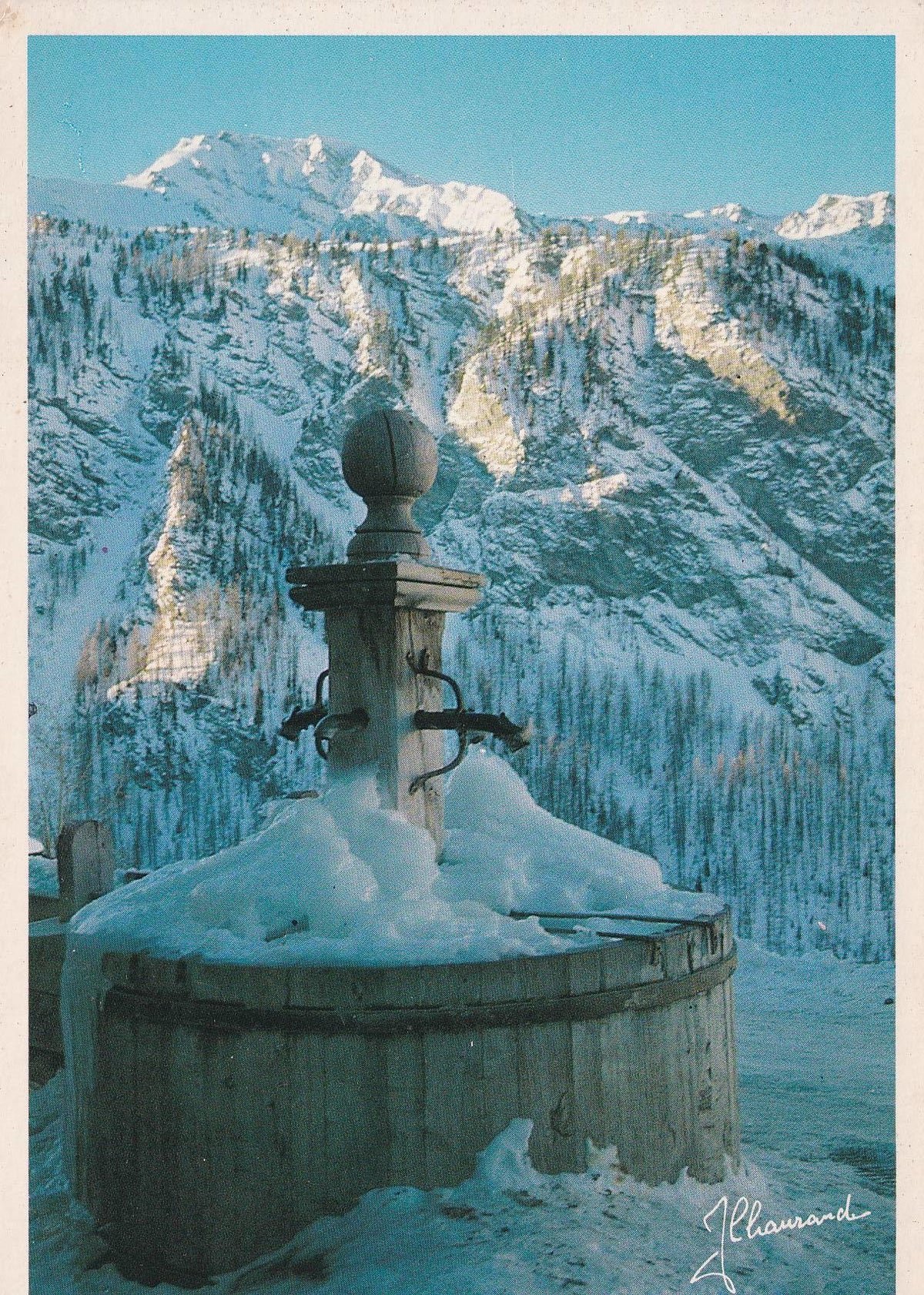 POSTAL B7170: FRANCIA: INVIERNO EN LOS ALPES