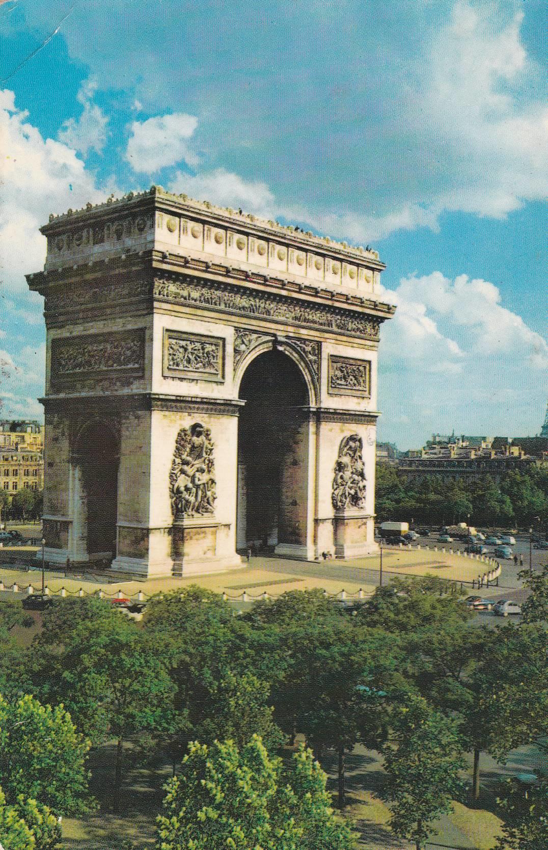 POSTAL B7188: PARIS: ARCO DE TRIUMFO
