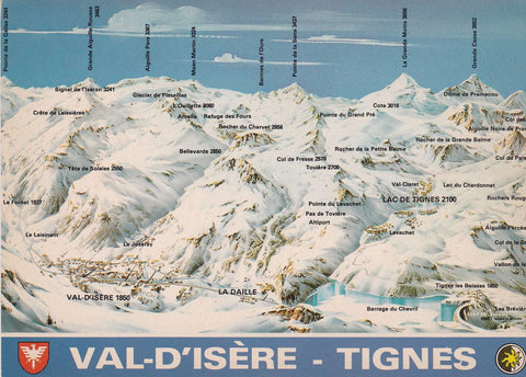 POSTAL B7212: TIGNES: VAL D ISERE