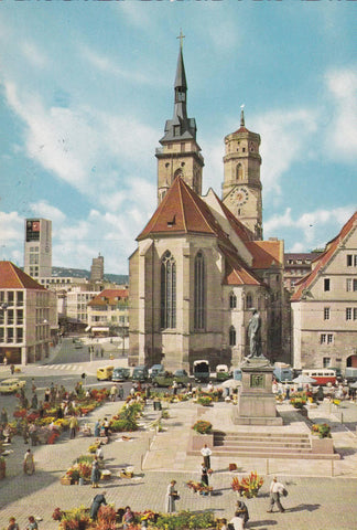 POSTAL B7243: STUTTGART: SCHILLERPLATZ