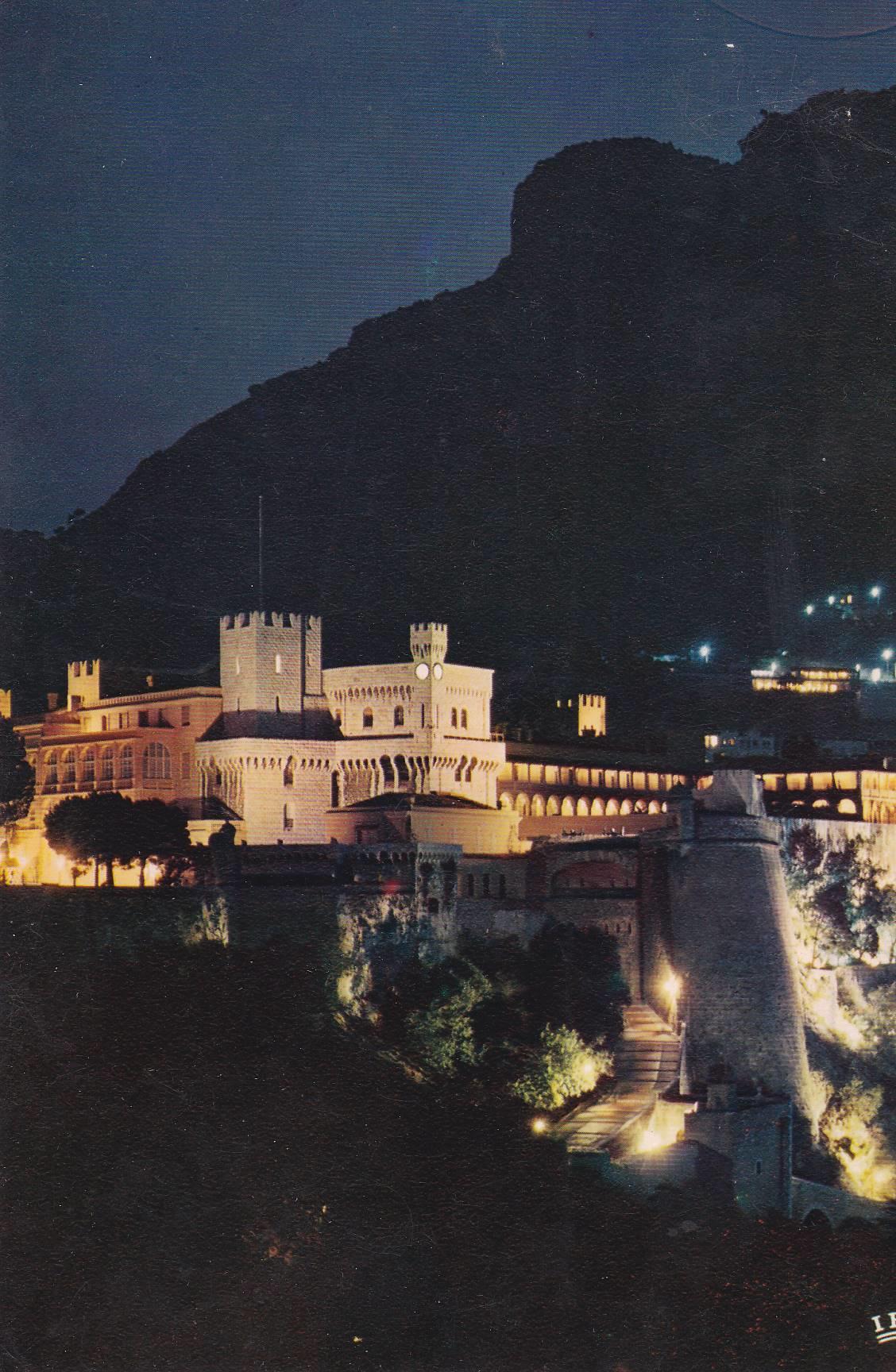 POSTAL B7266: MONACO: PALACIO DEL PRINCIPE ILUMINADO