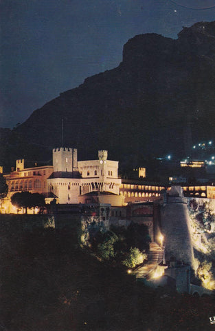 POSTAL B7266: MONACO: PALACIO DEL PRINCIPE ILUMINADO