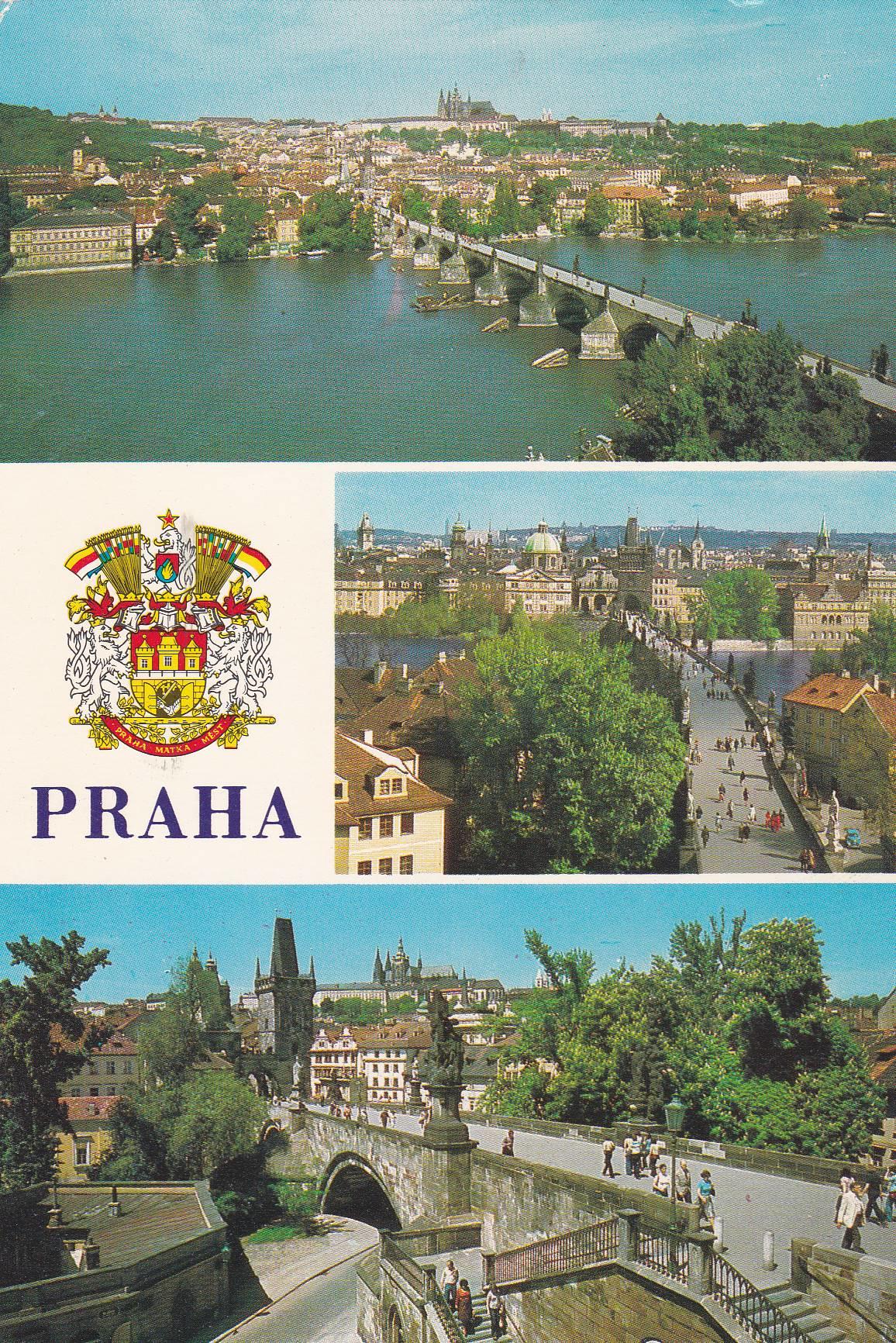 POSTAL B7281: PRAGA: DIVERSOS ASPECTOS