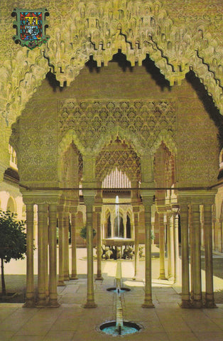 POSTAL B7321: GRANADA: LA ALHAMBRA. ARCADAS PATIO LEONES