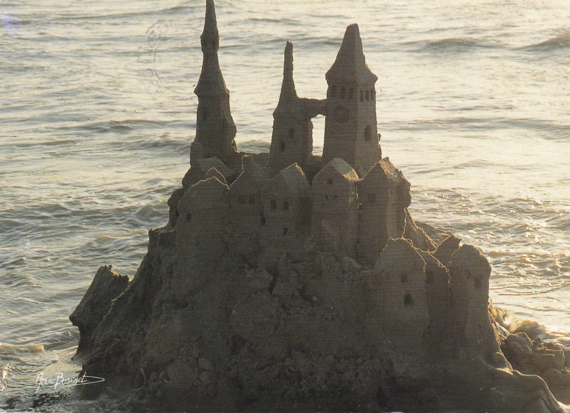POSTAL B7390: FRANCIA: CASTILLO DE ARENA. MAR DEL SUR