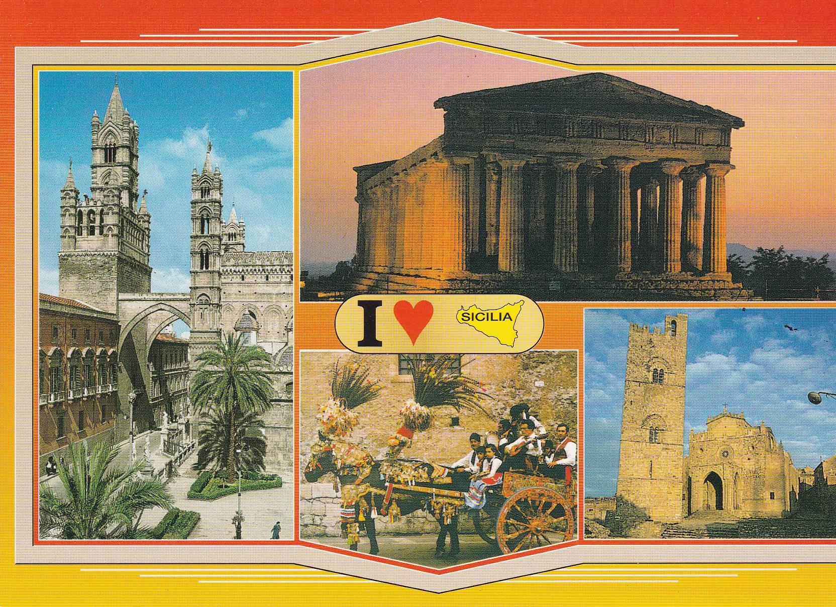 POSTAL B7392: SICILIA: PALERMO