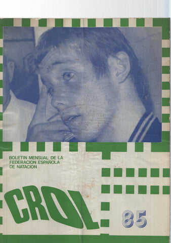 Crol num 089 año VIII, julio 1972: Boletin Federacion Española de Natacion. Portada: Mark Spitz  (EUA)