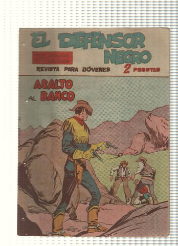 Comic: El Defensor Negro num 17 - Asalto al banco. Serie Caravanas y Rancheros