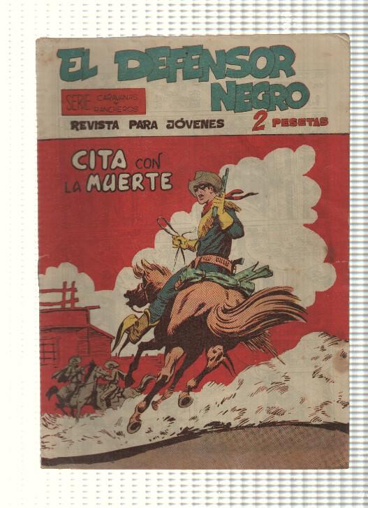 Comic: El Defensor Negro num 19 - Cita con la muerte. Serie Caravanas y Rancheros
