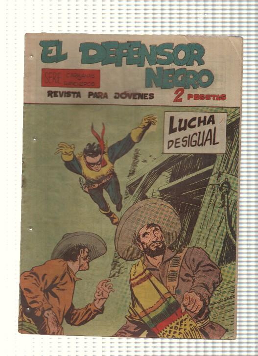 Comic: El Defensor Negro num 20 - Lucha desigual. Serie Caravanas y Rancheros