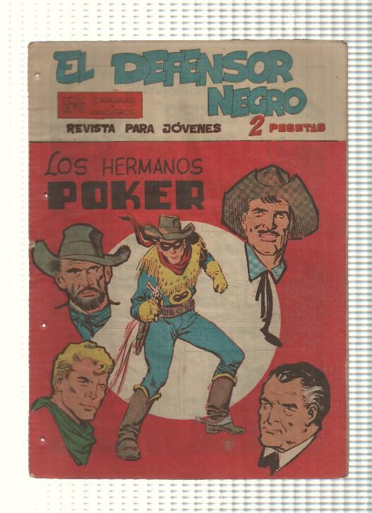 Comic: El Defensor Negro num 25 - Los hermanos Poker. Serie Caravanas y Rancheros