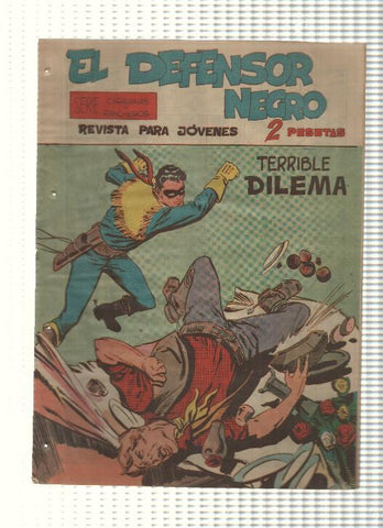 Comic: El Defensor Negro num 26 - Terrible dilema. Serie Caravanas y Rancheros