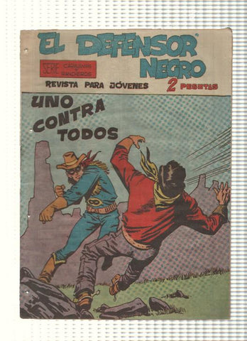 Comic: El Defensor Negro num 30 - Uno contra todos. Serie Caravanas y Rancheros