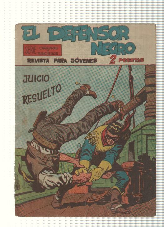 Comic: El Defensor Negro num 36 - Juicio resuelto. Serie Caravanas y Rancheros