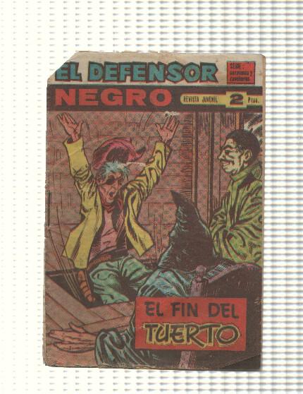 Comic: El Defensor Negro num 48 - El fin del tuerto. Serie Caravanas y Rancheros