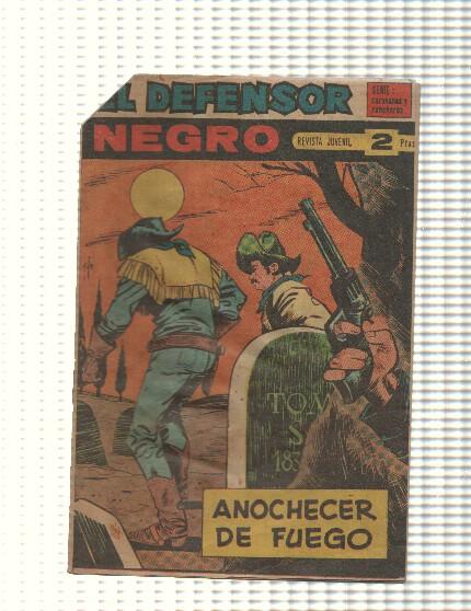 Comic: El Defensor Negro num 59 - Anochecer de fuego. Serie Caravanas y Rancheros